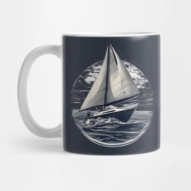 Sailing Adventure - Nautical Ocean Voyage for Sea Lovers by CP6Design